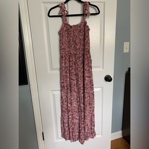 Jessica Simpson Smocked Bodice Floral Dress